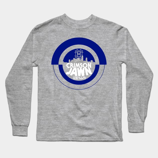 Crimson JAWN Blue - (Phillybesh) Long Sleeve T-Shirt by Broaxium